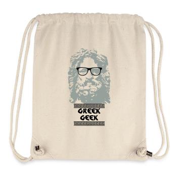 Greek Geek - Stanley/Stella recycelter Gym Bag - Naturweiß - Vorne