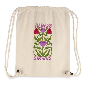 Always Growing - Stanley/Stella Recycled Gym Bag - natural - Front