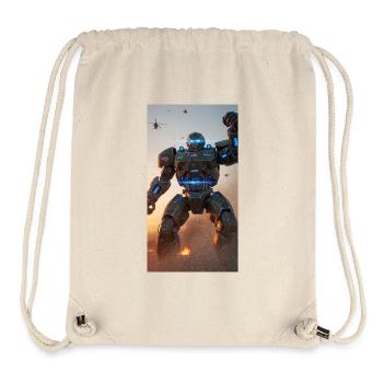 Eiserner Wächter-Mech - Stanley/Stella recycelter Gym Bag - Naturweiß - Vorne