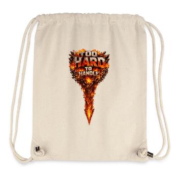 Too Hard to Handle Fire Logo - Stanley/Stella Recycled Gym Bag - natural - Front