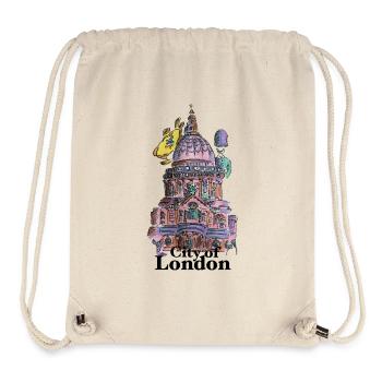 London Sketch: City Landmark Palette - Stanley/Stella recycelter Gym Bag - Naturweiß - Vorne