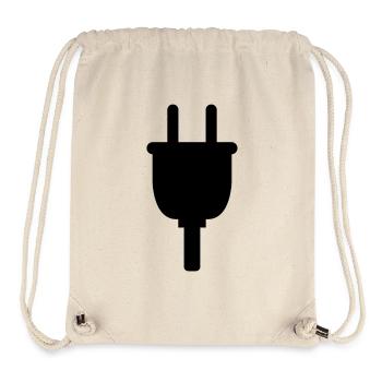 Prise électrique - Sac à cordon recyclé Stanley/Stella - blanc naturel - Devant