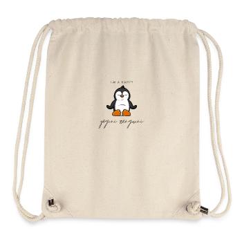 Yogini Zenguini Penguin does yoga - Stanley/Stella Recycled Gym Bag - natural - Front