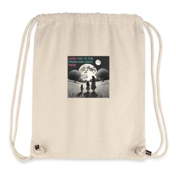Muttertag: Love You to the Moon and Back Mom - Stanley/Stella recycelter Gym Bag - Naturweiß - Vorne