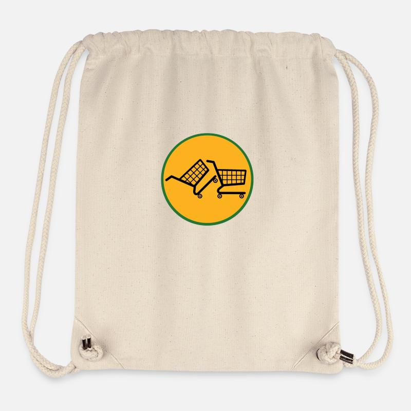 match au supermarché - Sac à cordon recyclé Stanley/Stella - blanc naturel