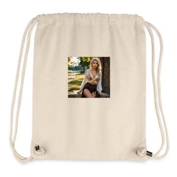 Folk girl - Stanley/Stella Recycled Gym Bag - natural - Front