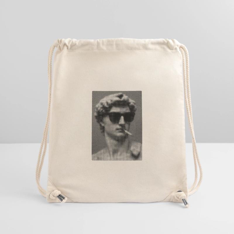 David Michelangelo raucht eine Zigarette Stanley/Stella recycelter Gym Bag