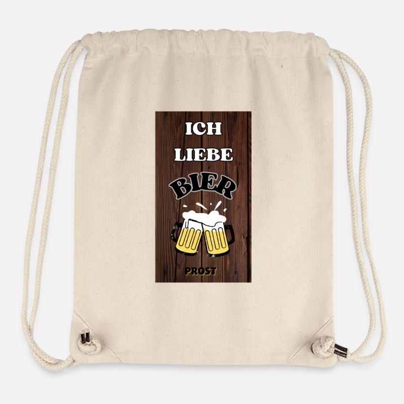 J’adore la bière - Sac à cordon recyclé Stanley/Stella - blanc naturel