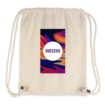 Motivation pour le succès : explorez votre motivation et réussissez-le - Sac à cordon recyclé Stanley/Stella - blanc naturel - Devant