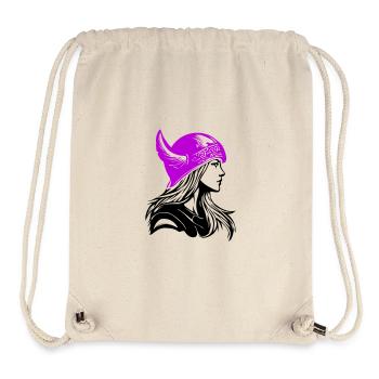Wikinger Frau Kriegerin - Stanley/Stella recycelter Gym Bag - Naturweiß - Vorne