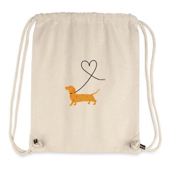 Dackel - Stanley/Stella recycelter Gym Bag - Naturweiß - Vorne