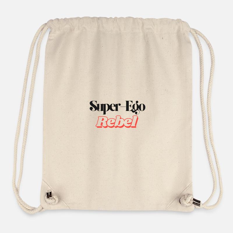 Super-Ego Rebelle - Sac à cordon recyclé Stanley/Stella - blanc naturel