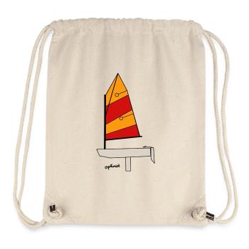 Optimist Sailboat - Stanley/Stella Recycled Gym Bag - natural - Front