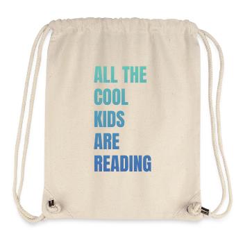 Tous les enfants cool Professeur de lecture - Sac à cordon recyclé Stanley/Stella - blanc naturel - Devant