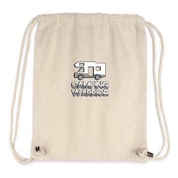 CAMPING WARRIOR + Wohnwagen - Camping - Stanley/Stella recycelter Gym Bag - Naturweiß - Vorne