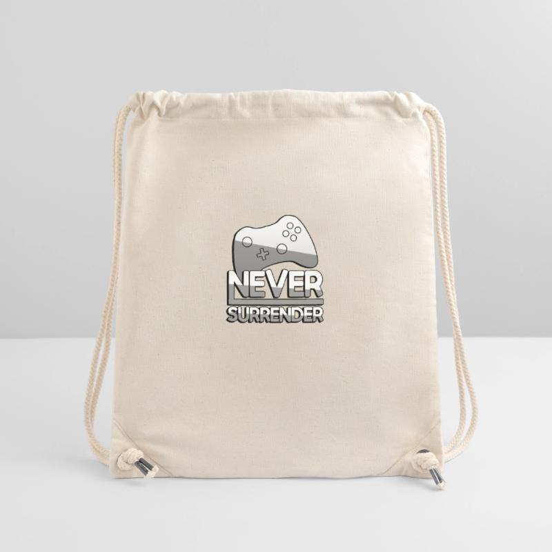 NEVER SURRENDER (White) + Controller - Gaming Stanley/Stella Recycled Gym Bag