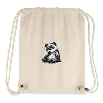 Bof Ours – Sketch Insouciant (Sarcasme) - Sac à cordon recyclé Stanley/Stella - blanc naturel - Devant