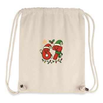 Joyeux Brainrot - Sac à cordon recyclé Stanley/Stella - blanc naturel - Devant