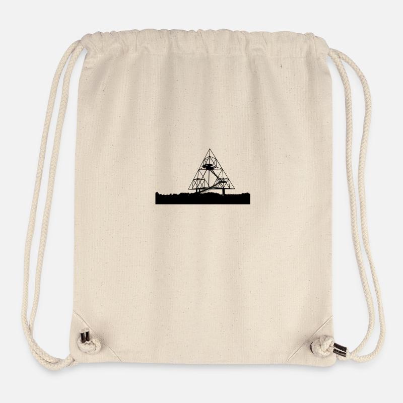 Bottrop tétraèdre - Sac à cordon recyclé Stanley/Stella - blanc naturel