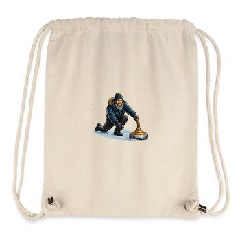 Wintercurling Kraft - Stanley/Stella recycelter Gym Bag - Naturweiß - Vorne