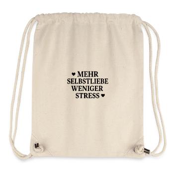 More self-love, less stress - Stanley/Stella Recycled Gym Bag - natural - Front