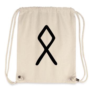 Rune Familie Zauberknoten Zuhause - Stanley/Stella recycelter Gym Bag - Naturweiß - Vorne