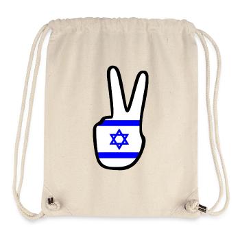 Israel - Sac à cordon recyclé Stanley/Stella - blanc naturel - Devant