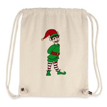 Weihnachtself - Stanley/Stella recycelter Gym Bag - Naturweiß - Vorne