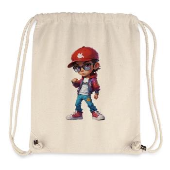 Cooles trendiges Teenagerkind - Stanley/Stella recycelter Gym Bag - Naturweiß - Vorne