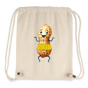 Banane Bananend Obst Frucht Früchte exotisch - Stanley/Stella recycelter Gym Bag - Naturweiß - Vorne
