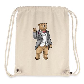 Bear Groom Jacket Wedding - Stanley/Stella Recycled Gym Bag - natural - Front