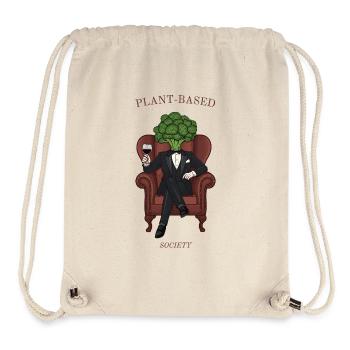 Plant Based Society – Elegant Broccoli - Stanley/Stella recycelter Gym Bag - Naturweiß - Vorne