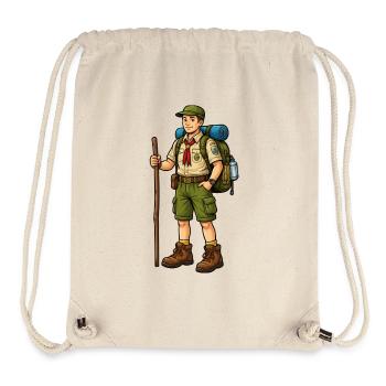 Wanderer-Scout Abenteuer - Stanley/Stella recycelter Gym Bag - Naturweiß - Vorne