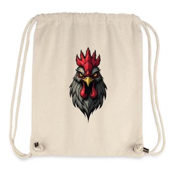 Huhn Henne Wilde Hahn - Stanley/Stella recycelter Gym Bag - Naturweiß - Vorne