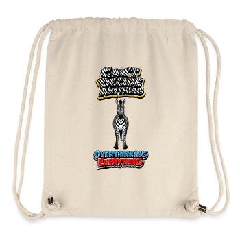 Zebra-Überdenken-Grafiken - Stanley/Stella recycelter Gym Bag - Naturweiß - Vorne