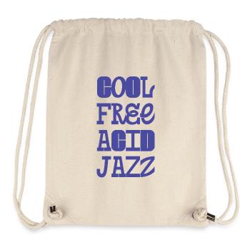 Cool Free Acid Jazz Musiktypografie - Stanley/Stella recycelter Gym Bag - Naturweiß - Vorne