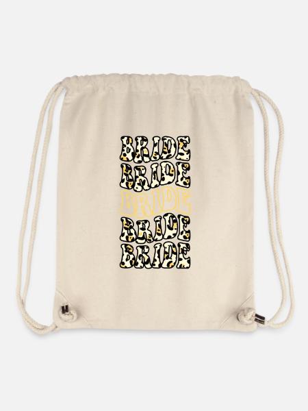 BRiIDE - COLLE Hen Party Shirts - Stanley/Stella Recycled Gym Bag - natural
