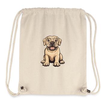 Mastiff Hund Comic Baby - Stanley/Stella recycelter Gym Bag - Naturweiß - Vorne