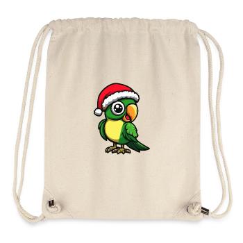 Papagai Weihnachten Christmas - Stanley/Stella recycelter Gym Bag - Naturweiß - Vorne