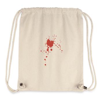 Blood spatter Halloween costume disguise - Stanley/Stella Recycled Gym Bag - natural - Front