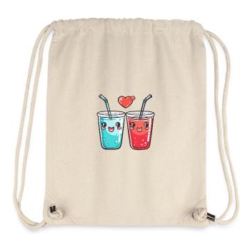 Soft DrinkCouple Love Drink Heart Valentine's Day - Stanley/Stella Recycled Gym Bag - natural - Front