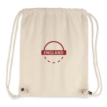England Halbkreis Emblem - Stanley/Stella recycelter Gym Bag - Naturweiß - Vorne