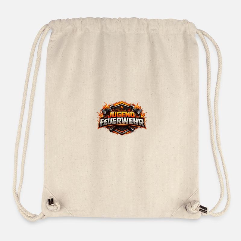 Youth Fire Brigade Fire Logo - Stanley/Stella Recycled Gym Bag - natural