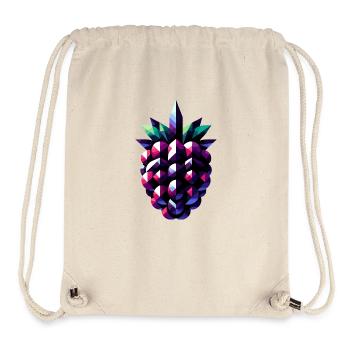 Abstrakter Blackberry: Geometrisches Beeren-Design - Stanley/Stella recycelter Gym Bag - Naturweiß - Vorne