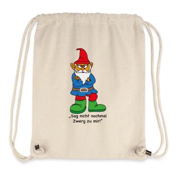Wütender Zwerg - Stanley/Stella recycelter Gym Bag - Naturweiß - Vorne