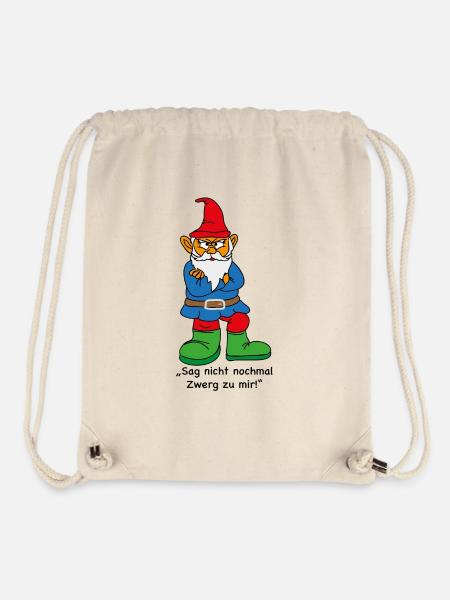 Wütender Zwerg - Stanley/Stella recycelter Gym Bag - Naturweiß