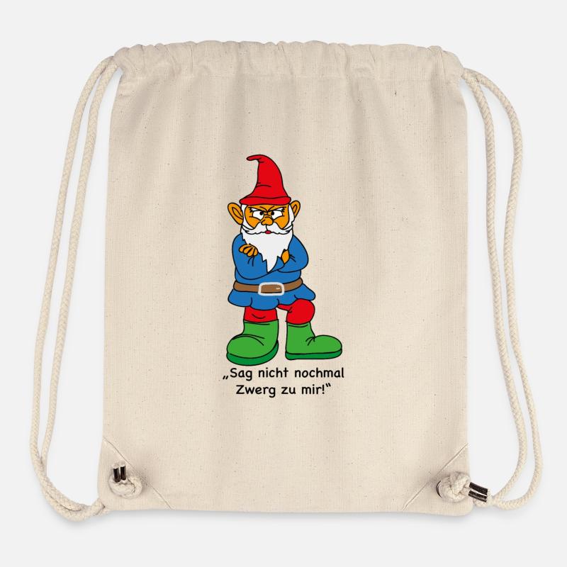 Wütender Zwerg - Stanley/Stella recycelter Gym Bag - Naturweiß