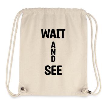 Wait And See - Stanley/Stella recycelter Gym Bag - Naturweiß - Vorne