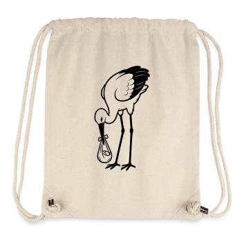 Storch-Baby - Stanley/Stella recycelter Gym Bag - Naturweiß - Vorne