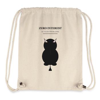 Silhouette du Démon Zéro Intérêt - Sac à cordon recyclé Stanley/Stella - blanc naturel - Devant